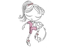 Stickdatei - Fußball Mädchen